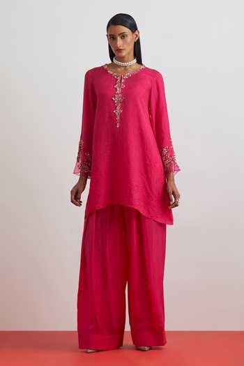 One Not Two Floral Hand Embroidered Kurta & Salwar Set 