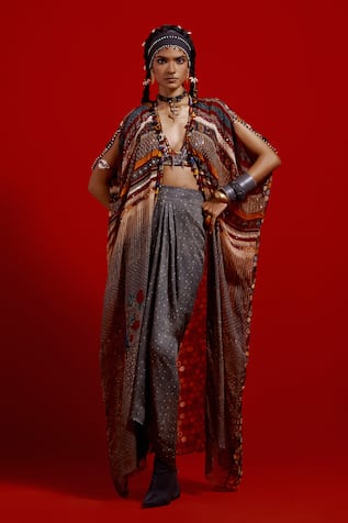 Aseem Kapoor Ritu Printed Kaftan Jacket 