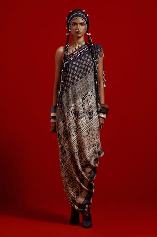 Aseem Kapoor Rasa One Shoulder Dress 