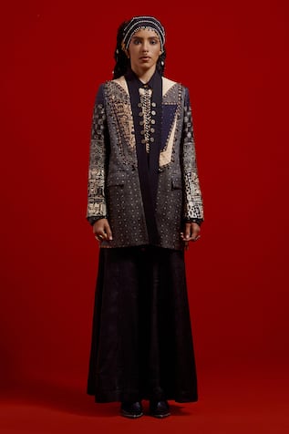 Aseem Kapoor Open Dhana Jacket & Trouser Set 