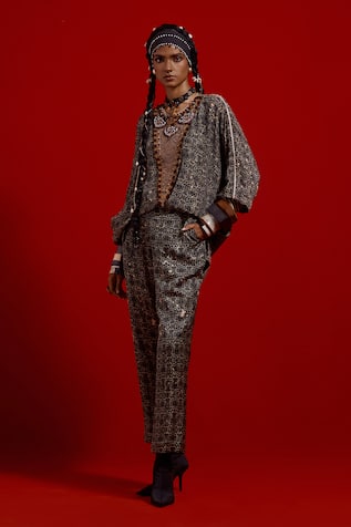 Aseem Kapoor Kuru Trapeze Kurta Set 