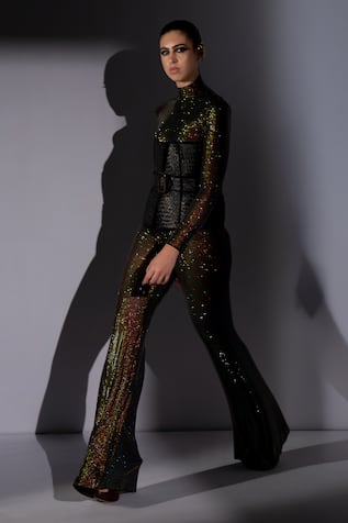 Nikita Mhaisalkar Rattan Corset With Belt 