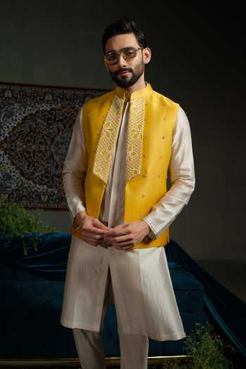 Runit Gupta Mari Ombre Nehru Jacket 