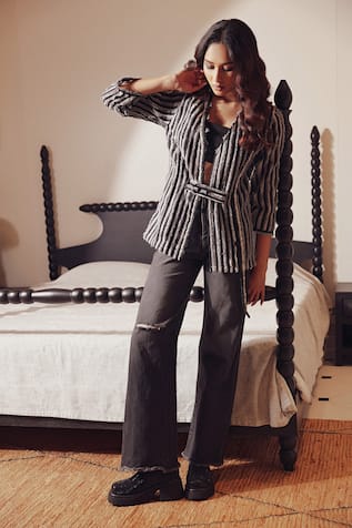 Devina Juneja Evelyn Shredded Jacket 