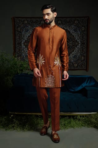 Runit Gupta Embroidered Kurta Set 