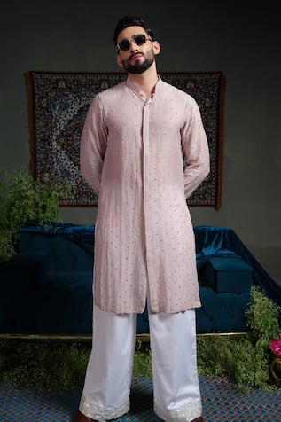 Runit Gupta Chheeta Embroidered Kurta Set 