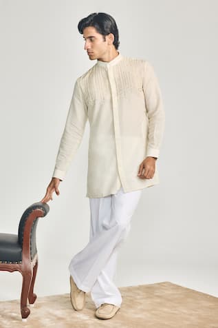 Project Bandi X AZA Cotton Linen Wide Leg Trouser 