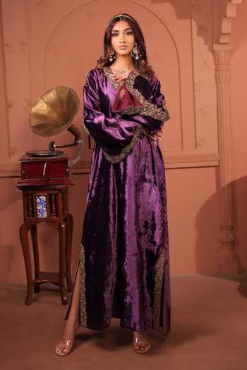 RICHA AHLUWALIA Silk Velvet Kaftan 