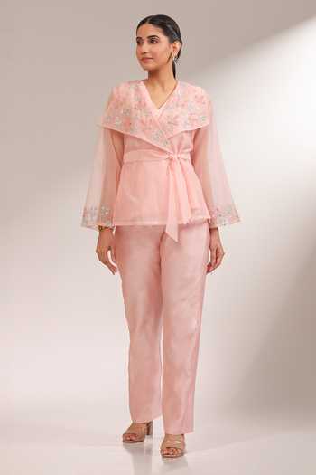 House of Zyrra by Laxmishriali Harmony Sheer Jacket & Pant Set 