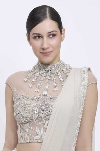 Dilnaz Parsi Gara Embroidered Blouse 