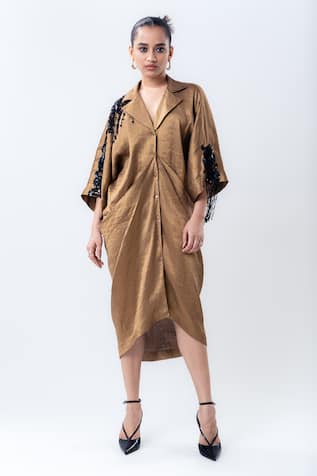 Nupur Kanoi Banarasi Silk Pick-Up Kaftan 