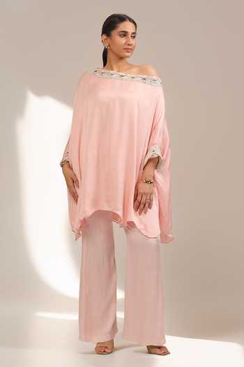 House of Zyrra by Laxmishriali Rosaline One Shoulder Kaftan & Pant Set 