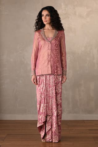 Onaya Banarasi Tissue Jacket & Skirt Set 