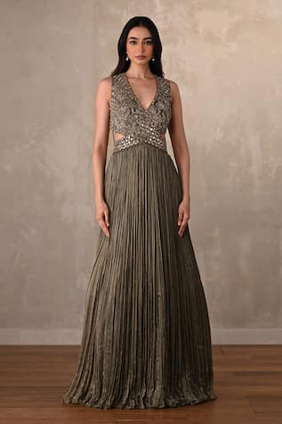 Onaya Embellished Cut-Out Detail Gown 