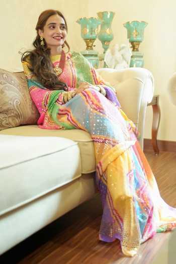 Ruar India Bhopalshahi Chiffon Saree With Blouse 
