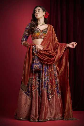 Aayushi Maniar Rajmala Multi Panelled Embroidered Lehenga Set 