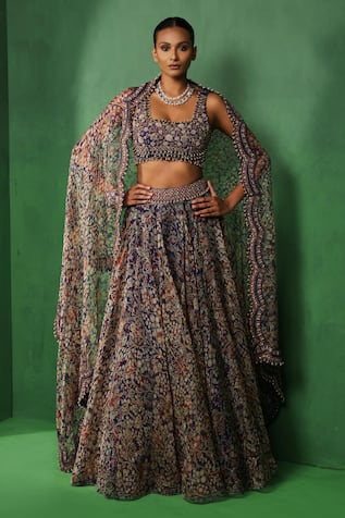 Ridhima Bhasin Ovelyn Printed Blouse Lehenga Set 