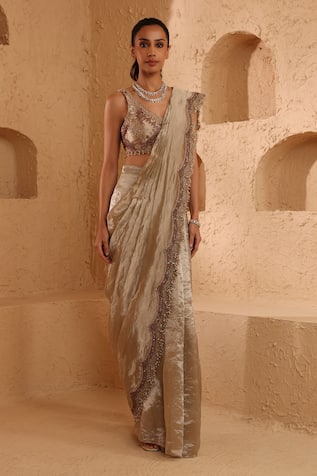 Ridhima Bhasin Aurelia Pre-Draped Saree & Blouse Set 