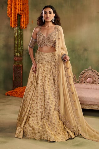 Reeti Arneja Tassel Tara Embroidered Lehenga Set 