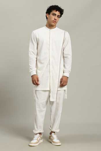Studio Error Asymmetric Layered Cotton Kurta 