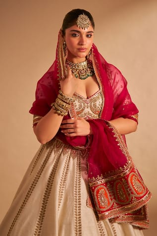 Sheetal Batra Amara Paisley Embroidered Lehenga Set 