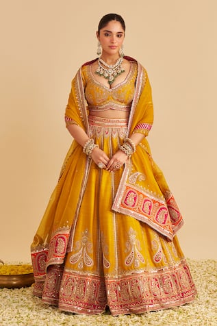 Sheetal Batra Amara Paisley Embroidered Lehenga Set  