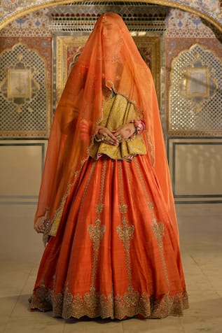 Sheetal Batra Naazila Embroidered Lehenga Blouse Set 