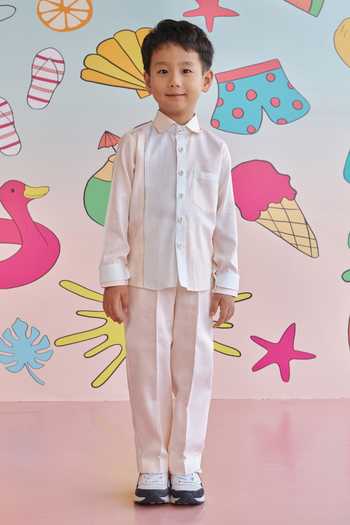 Littleens Blythe The Colorblock Shirt With Pant 