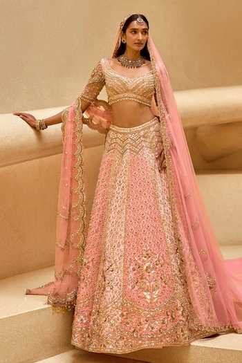 Tamanna Punjabi Kapoor Embellished Raw Silk Lehenga Set 