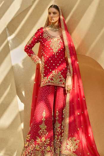 Tamanna Punjabi Kapoor Embroidered Kurta & Sharara Set  