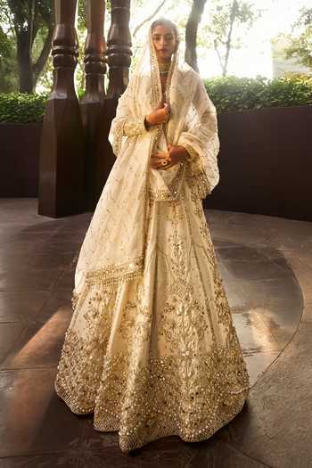 Tamanna Punjabi Kapoor Embellished Brocade Silk Lehenga Set 