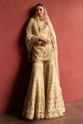 Tamanna Punjabi Kapoor Embellished Kurta Sharara Set 