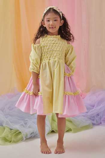 Littleens Mabel Hand Embroidered Layered Dress 