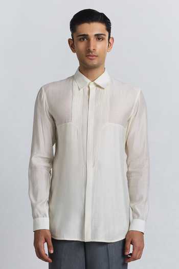 Line Out Line Essentialist Pintuck Shirt 