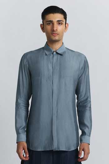 Line Out Line Essentialist Pintuck Shirt 
