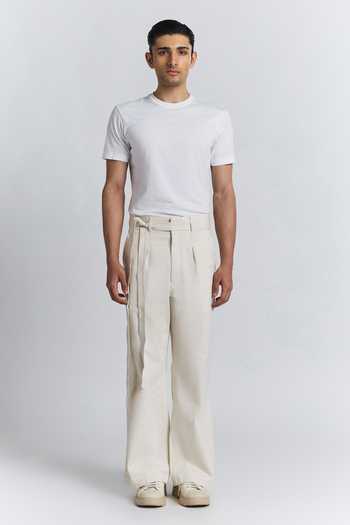Line Out Line Modulus Pleat Trouser 