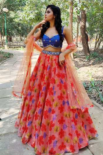Amaltas Couture Zari Weaving Lehenga Set 