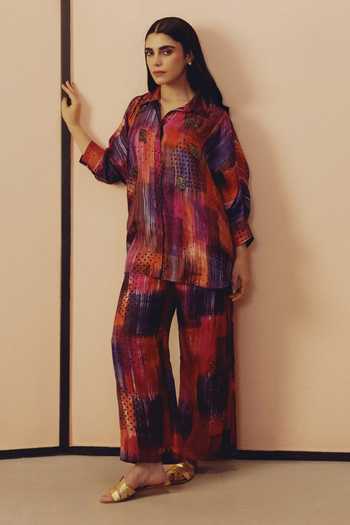 Kavya Singh Kundu Sam Block Print Shirt & Pant Set 