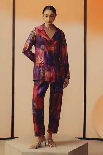 Kavya Singh Kundu Rome Hand Embroidered Blazer With Pant 
