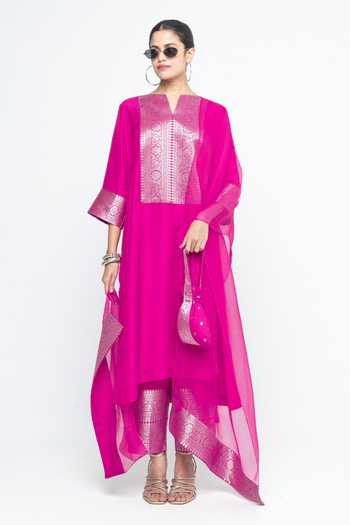 SOBARIKO Seher Woven Tunic Pant Set 