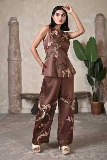 BAANI KHURANA Embroidered Pant Set 