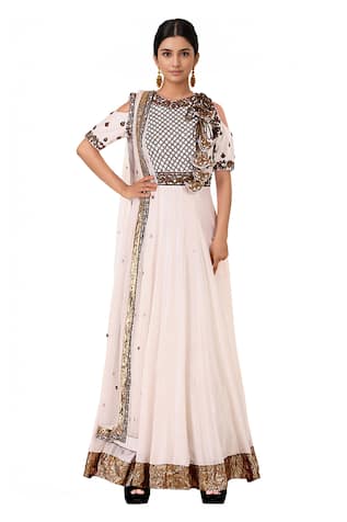 Neha Khullar Embroidered Anarkali With Dupatta 
