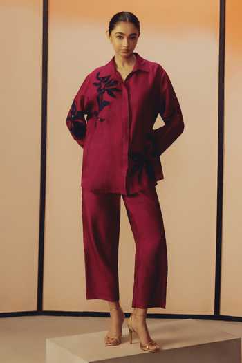 Kavya Singh Kundu May Hand Embroidered Shirt With Pant 