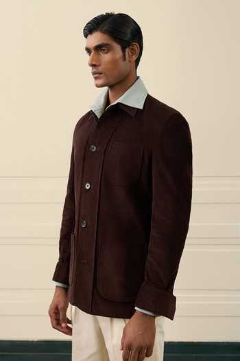 Gargee Designers Flap Pocket Corduroy Shacket  