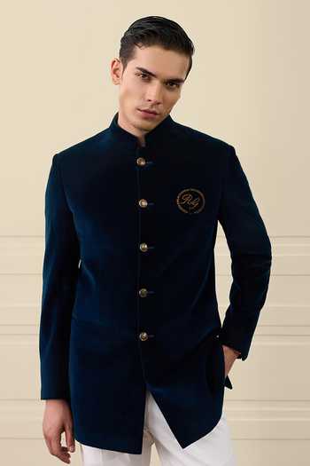 Gargee Designers Cotton Velvet Bandhgala 