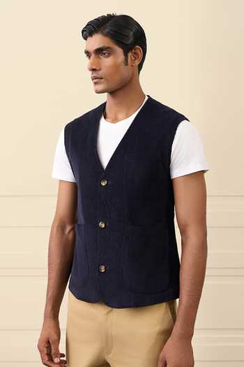Gargee Designers Cotton Corduroy Vest Jacket 