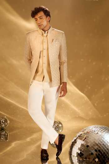 Arihant Rai Sinha Floret Embroidered Bandhgala Set 