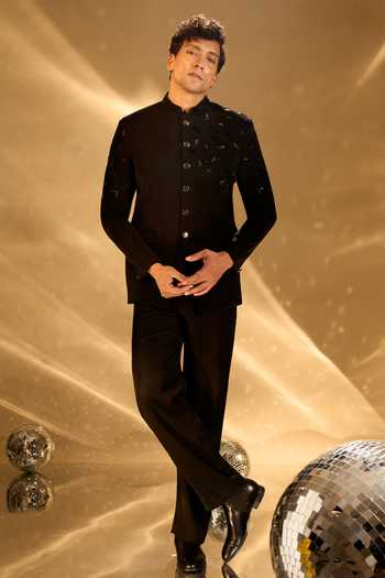 Arihant Rai Sinha Cutdana Embroidered Bandhgala 