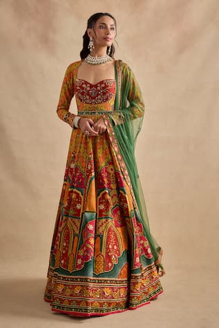 Kalista Sandhya Printed Anarkali & Dupatta Set 