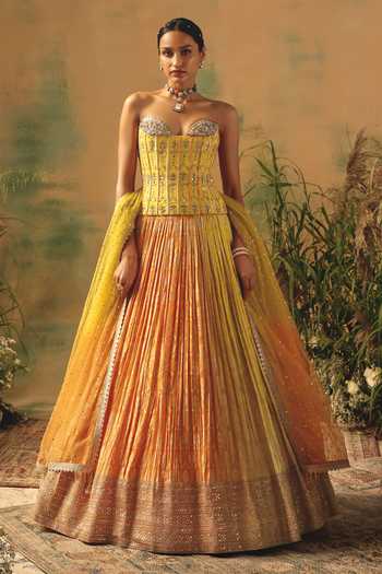 Basanti Kapde aur Koffee The Wild Mariposa Lehenga Set 